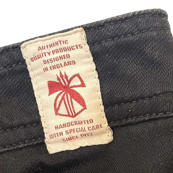 French Connection Denim 72 Women Skin Tight Jeans Side Zipper Black Grunge‎ Goth - Picture 6 of 9